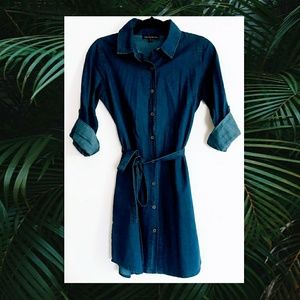 🍒 Denim shirt-dress. Sz Small